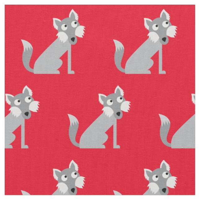 Cute Varg Vargars Kid Baby Nursery Red Tyg (Närbild)