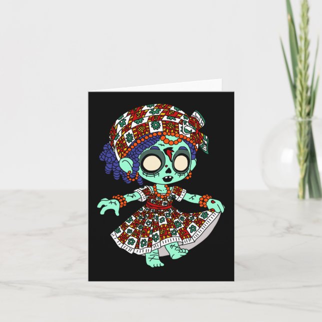 Cute Väster African Zombie Anteckningskort (Framsida)