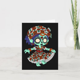 Cute Väster African Zombie Anteckningskort