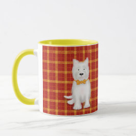 Cute Väster Highland Terrer 'gonnae nae touch' mug Mugg