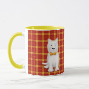 Cute Väster Highland Terrer 'gonnae nae touch' mug Mugg