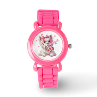 Cute Väster Highland White Terrier Kids Watch Armbandsur
