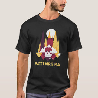 Cute Väster Virginia Allegheny Mountains Bear WV R T Shirt