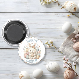 Cute Vattencolor Bunny Påsk Magnet