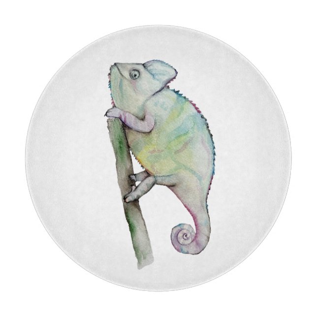 Cute Vattencolor chameleon (Framsidan)