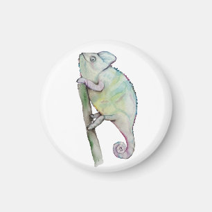 Cute Vattencolor chameleon Magnet