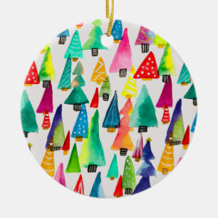 Cute vattencolor Julgranar Julgransprydnad Keramik
