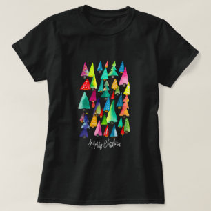 Cute vattencolor Julgranar T Shirt