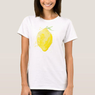 Cute vattencolor lemon TankTop under sommaren Tröja