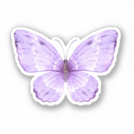 Cute Vattencolor lila butterfly Klistermärken