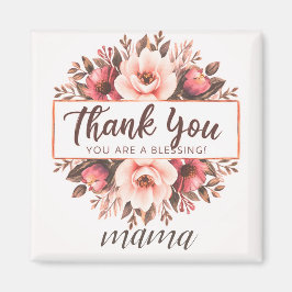 Cute Vattenfärblommor lycklig mors dag#2 Magnet