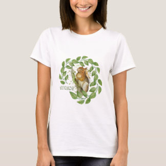 Cute vattenfärgsekorre t shirt