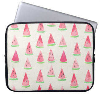 Cute Vattenmelon: Sömlös vattenfärg mönster. Laptop Fodral