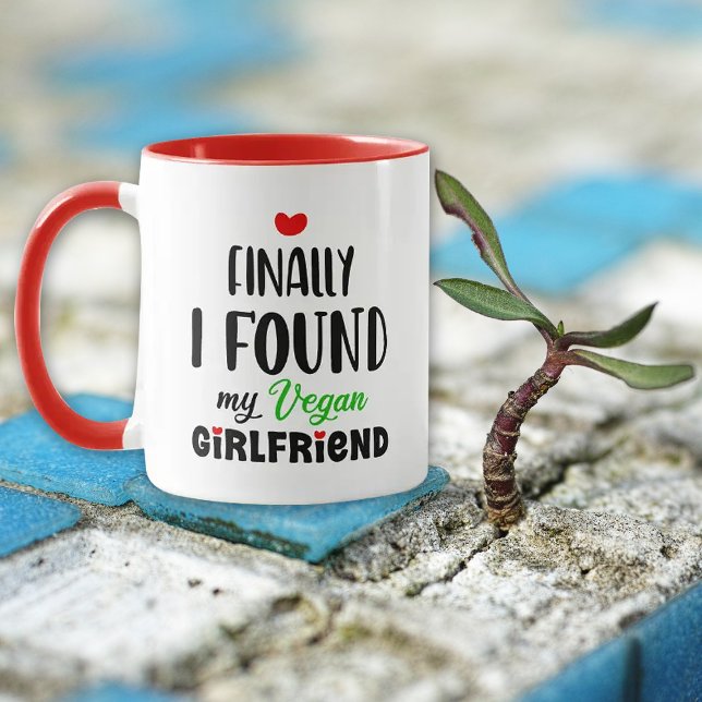 Cute Vegan Girlvän Valentine Mugg (Skapare uppladdad)