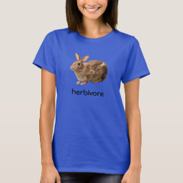 Cute Vegan Herbiäger Cottontail Vild Bunny Rabbit Tee