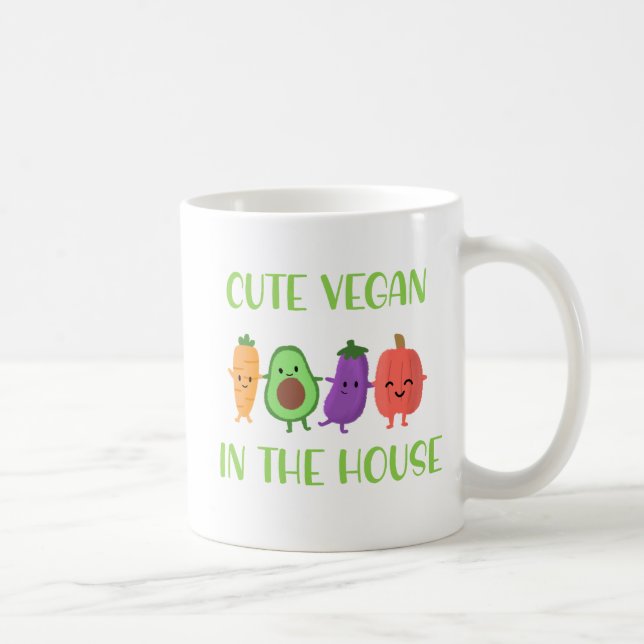 Cute Vegan i House-affären Kaffemugg (Höger)