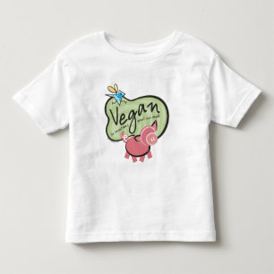 Cute Vegan-meddelande Tee Shirt