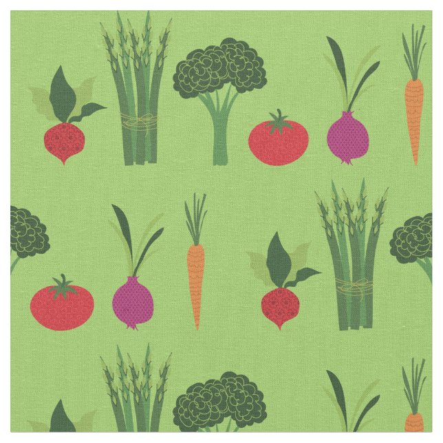 Cute Vegetables Food Tyg (Närbild)