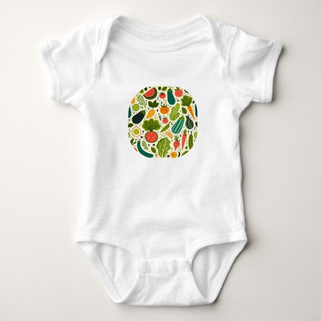 Cute Vegetables T Shirt (Framsida)