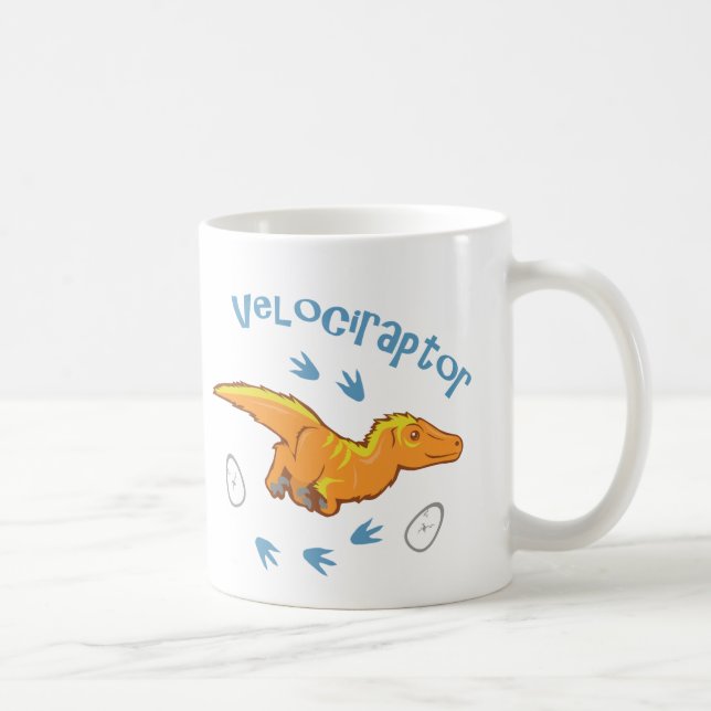 Cute Velociraptor Kaffemugg (Höger)