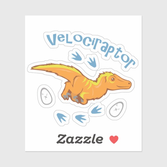 Cute Velociraptor Klistermärken (Ark)