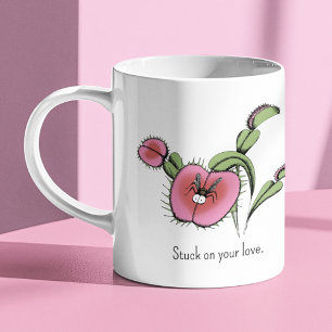 Cute Venus Flycatch Plant Heart Kaffemugg