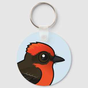 Cute Vermilion Flycatcher Nyckelring