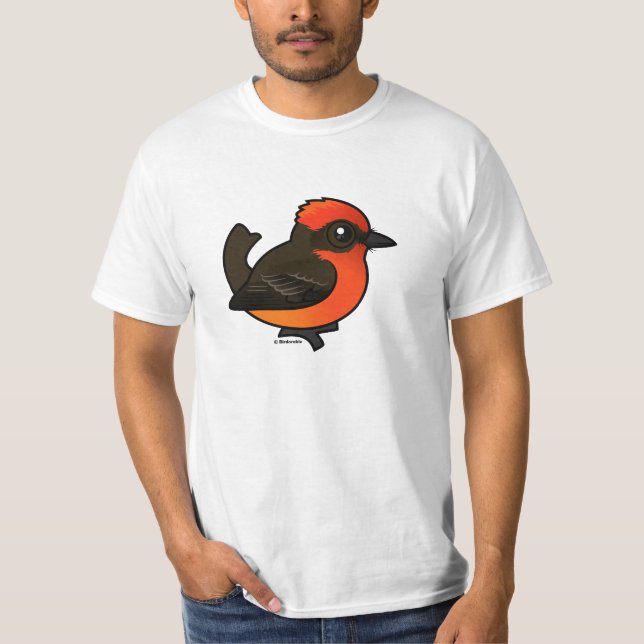 Cute Vermilion Flycatcher Tee (Framsida)
