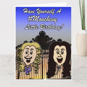 Cute Versailles Tecknad Grattis på födelsedagen-ko Kort