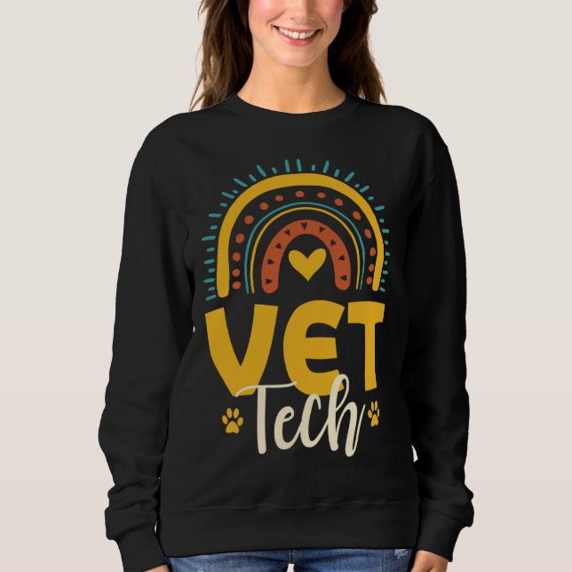 Cute Vet Tech Outfit Veterinarian Animal Nurse T Shirt (Framsida)