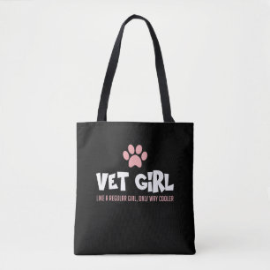 Cute Veterinarian Girl Vet Tech Woman Animal Lover Tygkasse