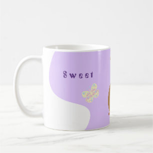 Cute vetor bunny i rosa färg kaffemugg