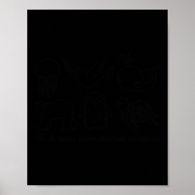 Cute vi alla reser under olika Villkor Neur Poster (Framsidan)