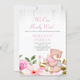 Cute vi kan bolla Baby Shower. Inbjudningar