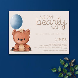 Cute vi kan bota pojken Baby Shower Inbjudningar