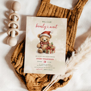 Cute vi kan vänta på julgranen... inbjudningar