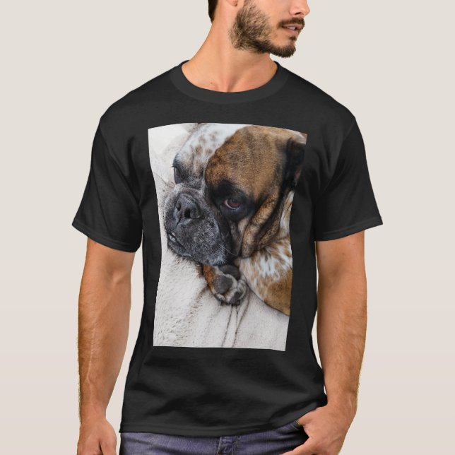 Cute Victorian Bulldog Photo T-Shirt (Framsida)