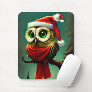 Cute Victorian Santa Uggla jul Musmatta