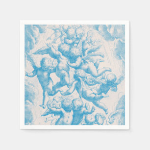 Cute Victorian Stil Vintage Änglar Napkins Pappersservett