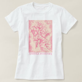 Cute Victorian Stil Vintage Änglar T Shirt