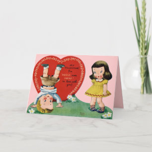 Cute Victorian Valentine Card Helgkort