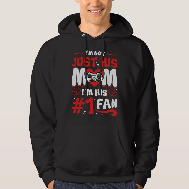 Cute Video Game Player Mom Mother s Day Sport Fan  Hoodie (Framsida)