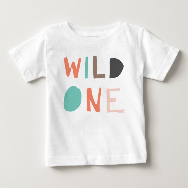 Cute Vild 1 Boho-stammen första födelsedagen T Shirt (Framsida)
