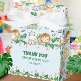 Cute Vild 1 Jungle Safari Animal Birday Presentaskar