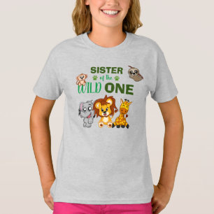 Cute Vild 1 Jungle Safari Animal Sister Zoo T-Sh T Shirt