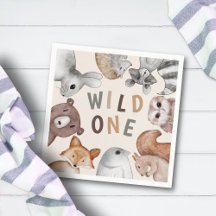 Cute Vild 1 Woodland Animals Party