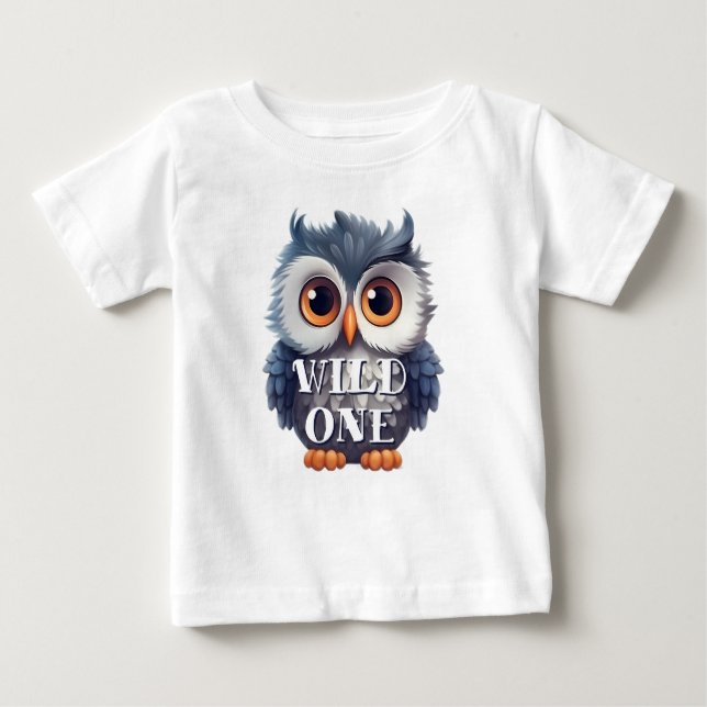 Cute Vild 1 Woodland Uggla T Shirt (Framsida)