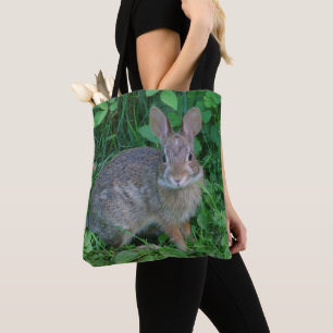 Cute Vild Brown Rabbit Wildlife Animal Tygkasse