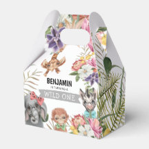 Cute Vild en jungle Boy Birthday-favoritbox