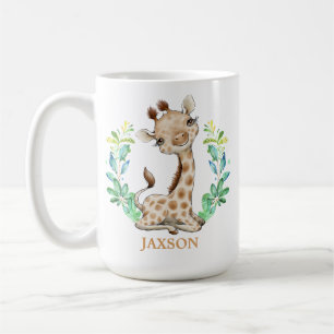 Cute Vild En safari (djur), födelsedagskaffe i Mu Kaffemugg